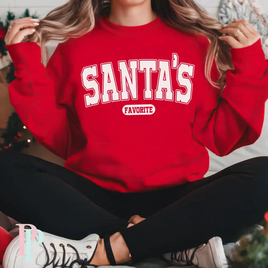 Santa’s Favorite Crewneck Sweatshirt Small