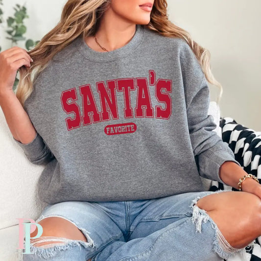 Santa’s Favorite Crewneck Sweatshirt Small