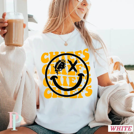 Sequoyah Chiefs Football Face Comfort Color Graphic Tee