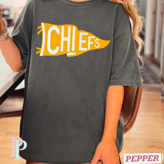 Sequoyah Chiefs Varisty Flag Comfort Color Graphic Tee