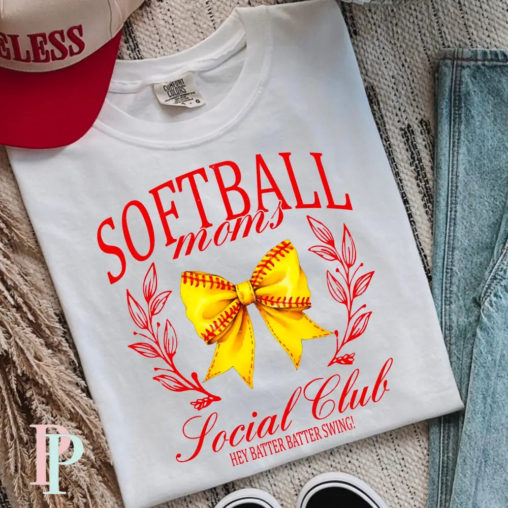 Softball Mom Social Club DTF Transfer