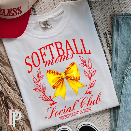 Softball Mom Social Club DTF Transfer