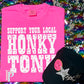 Support Your Local Honky Tonk Comfort Color Graphic Tee