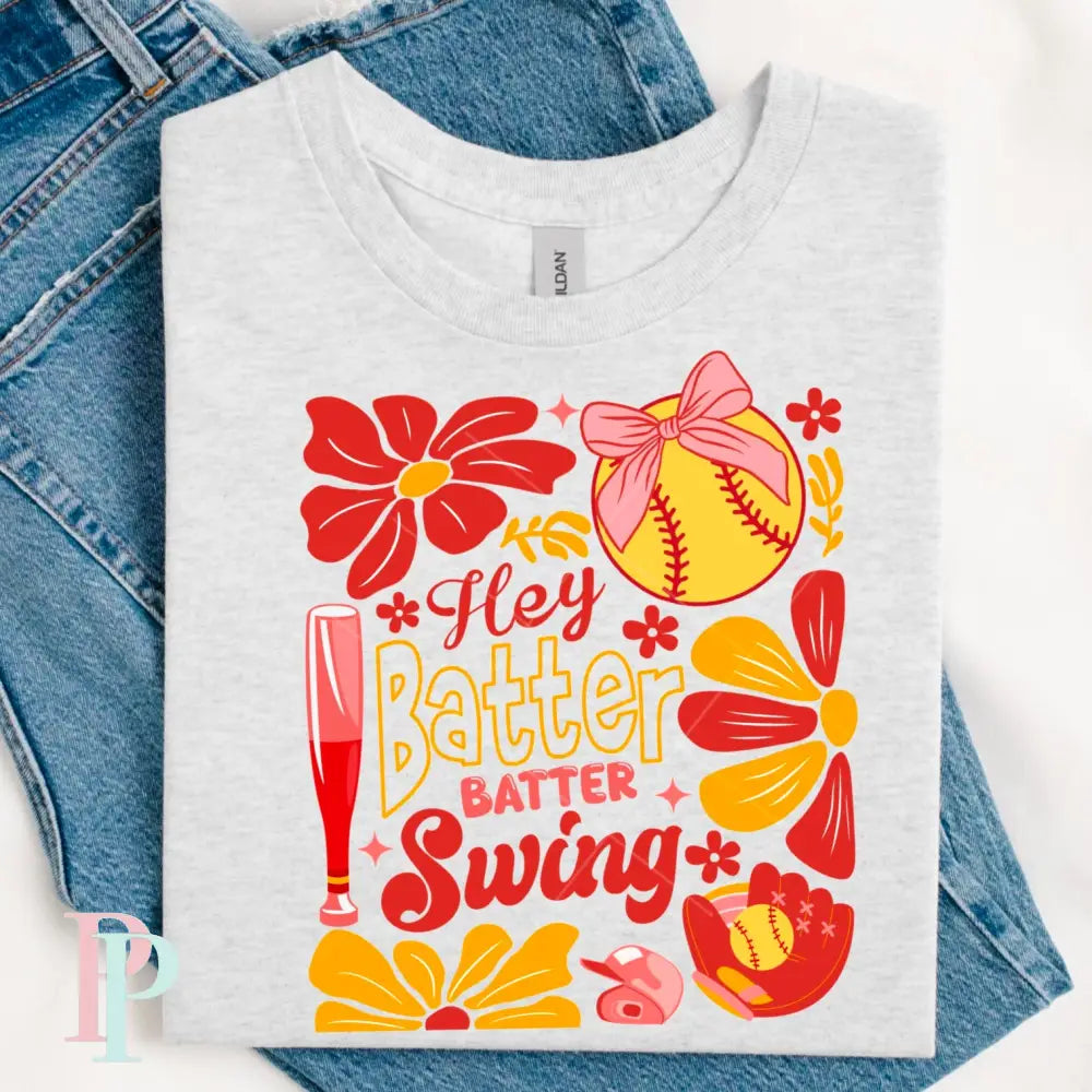 Swing Batter Batter Abstract Softball DTF Transfer