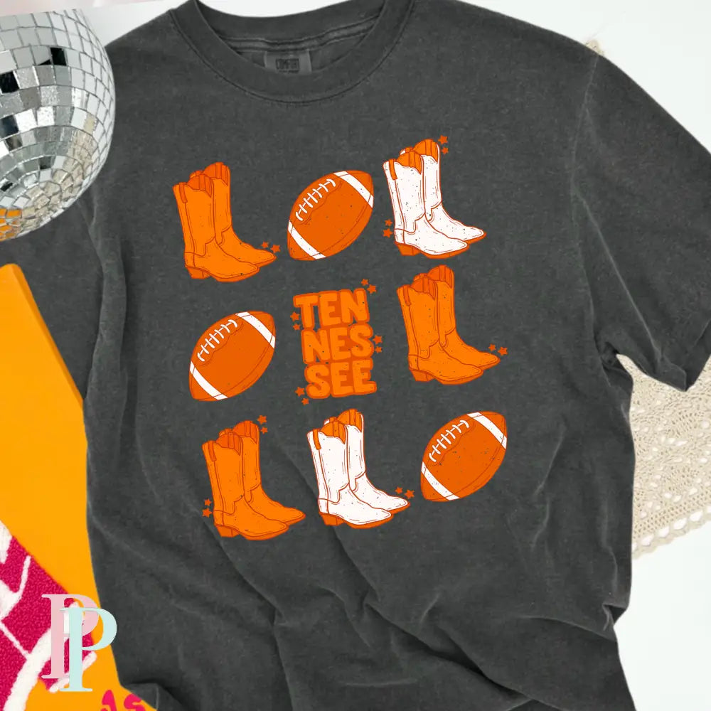Tennessee Boots Comfort Color Graphic Tee