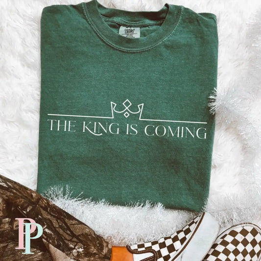 The King Is Coming Screen Print Transfer