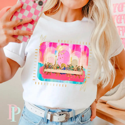 The Last Supper Comfort Color Graphic Tee SMALL / WHITE