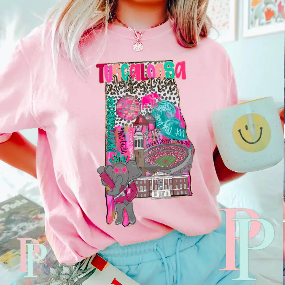 Tuscaloosa Comfort Color Graphic Tee