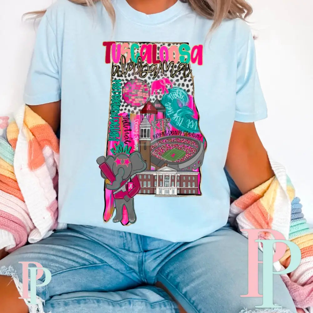 Tuscaloosa Comfort Color Graphic Tee