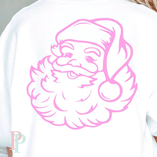 Vintage Santa Screen Print Transfer