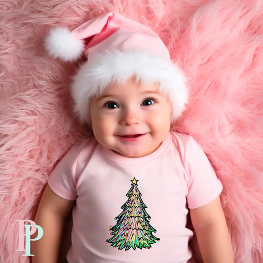 Watercolor Christmas Tree Towel / Infant DTF Transfer