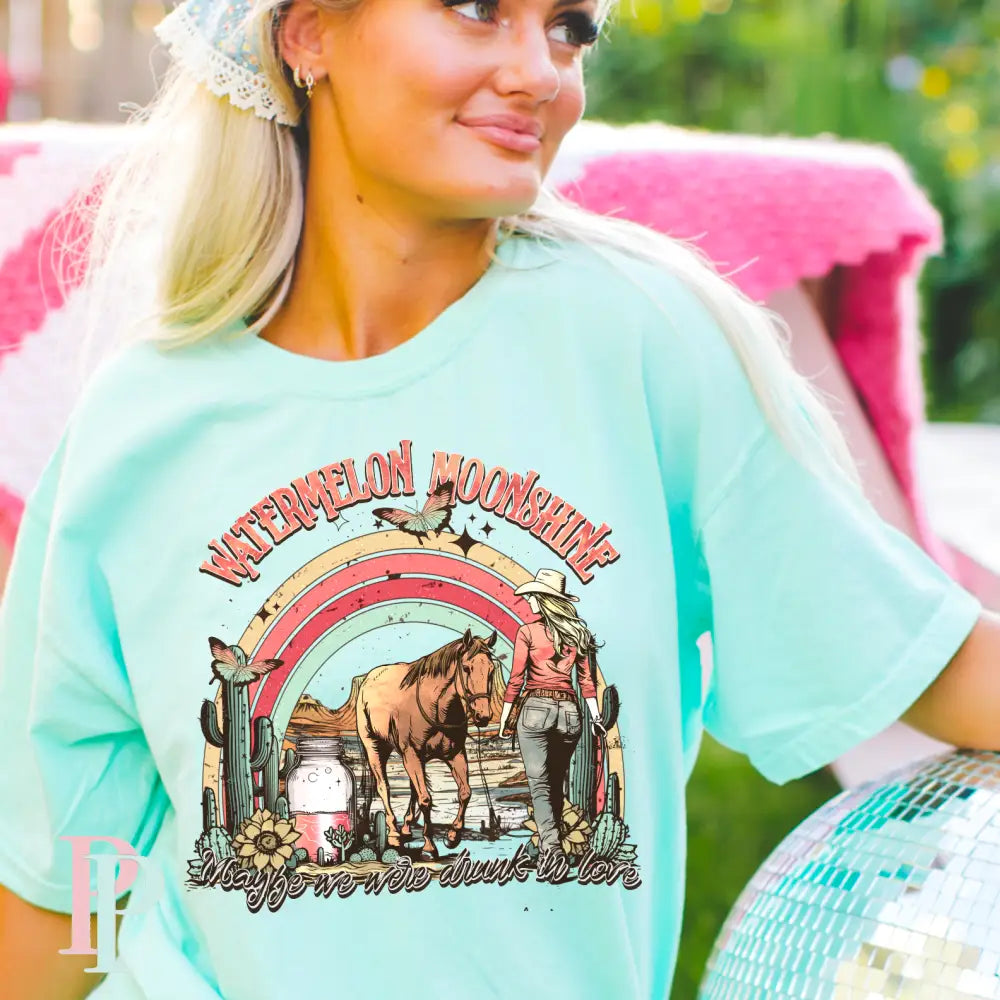 Watermelon Moonshine Comfort Color Graphic Tee