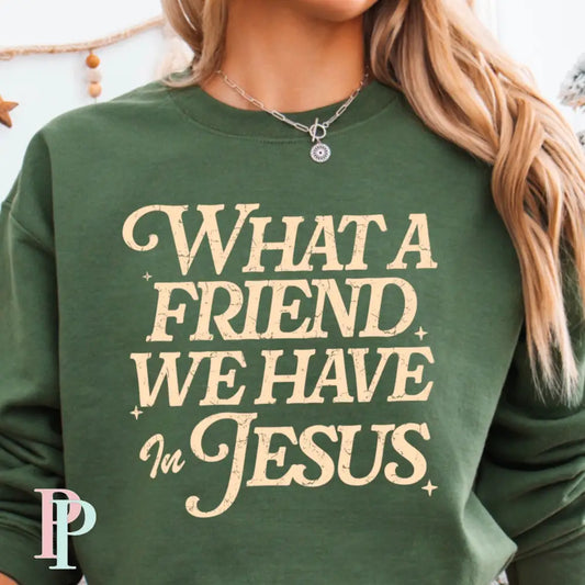 What A Friend We Have In Jesus Screen Print Transfer