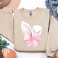 White Bunny Ears Pink Coquette Bow DTF Transfer
